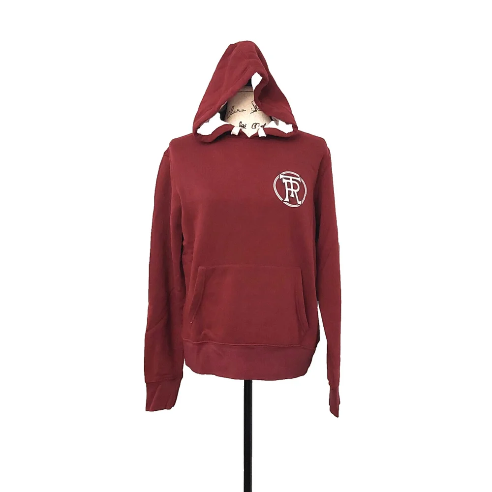 True Religion Brand Jeans Playoff Champs Raglan Hoodie Sweatshirt Size M NWT - Picture 2 of 16
